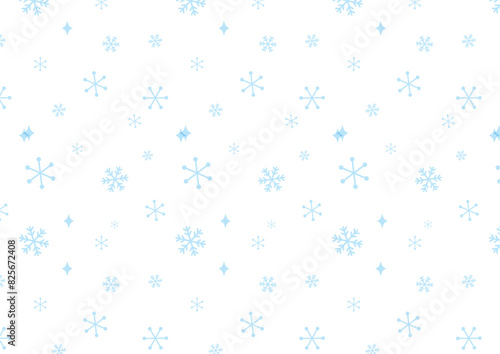 雪の結晶の背景_横