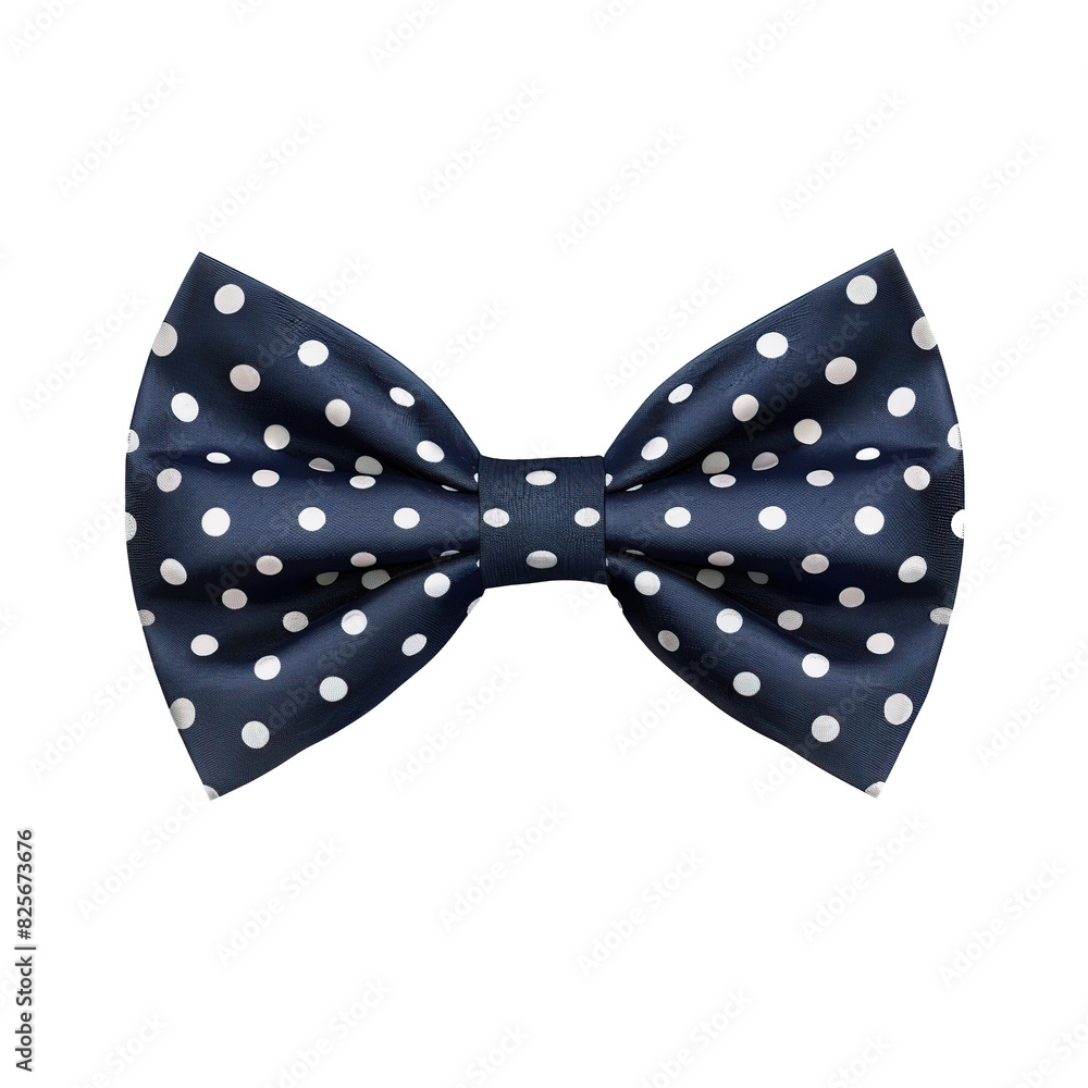 polka dot bow tie as element isolated on white background polka dot bow tie as element isolated on white background