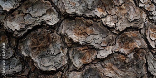 Bark of a tree is rough and has many cracks generated by AI © PZPIXEL.AI