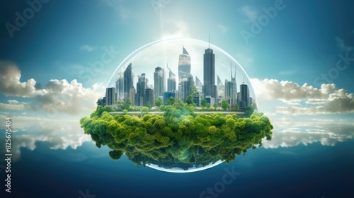 ESG, green energy, sustainable industry. Environmental, Social, and Corporate Governance concept