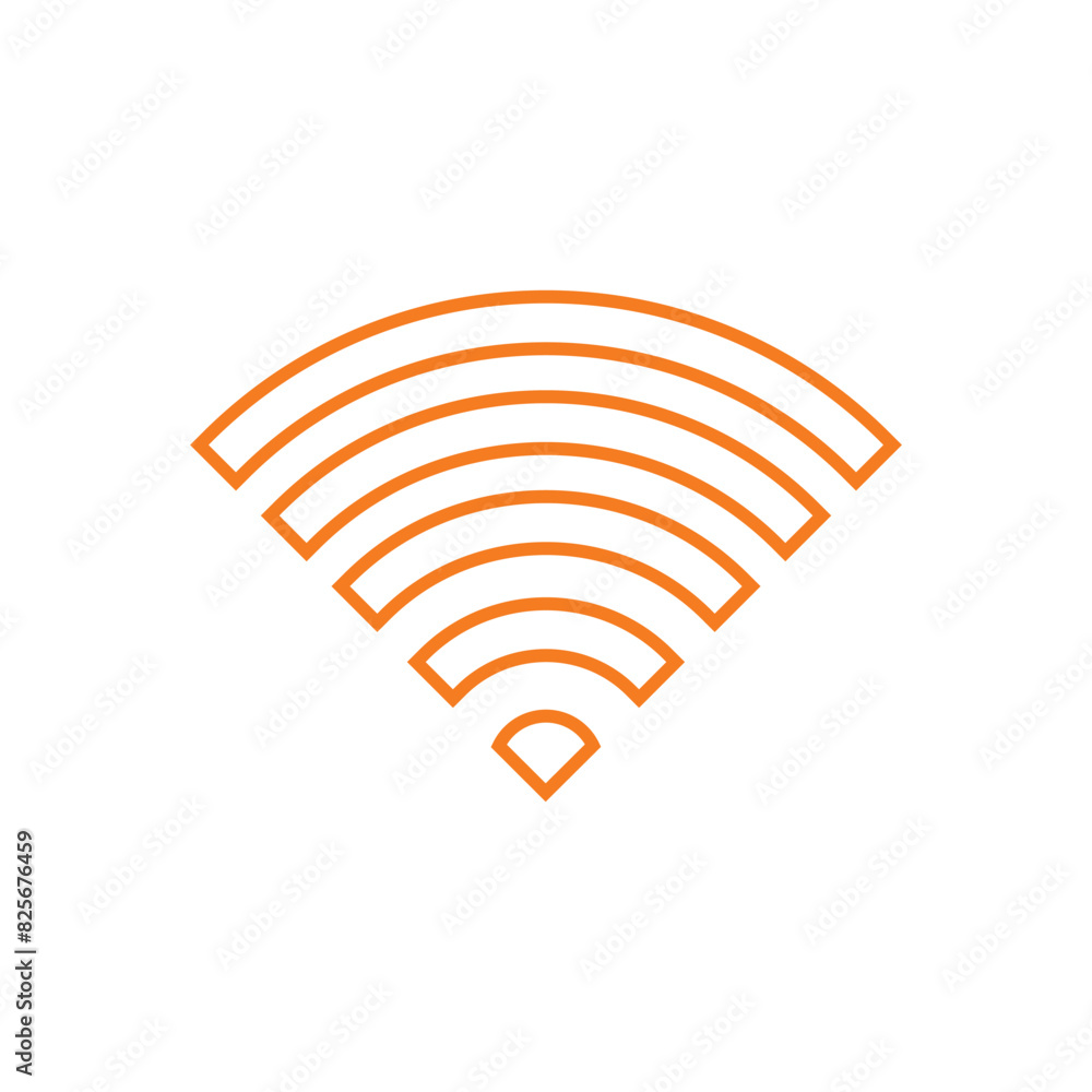 WiFi icon flat vector illustration. WiFi icon flat vector illustration.