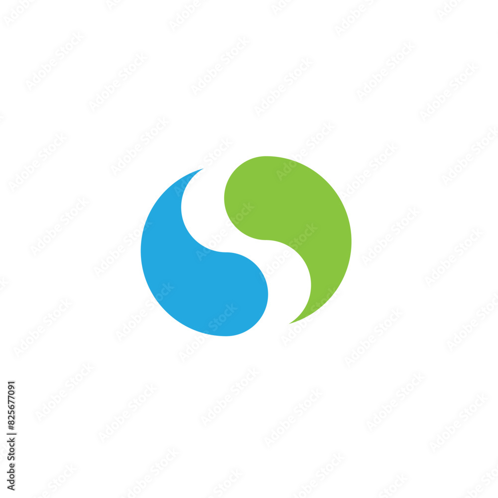 Flat ying yang icon symbol vector Illustration. Flat ying yang icon symbol vector Illustration.