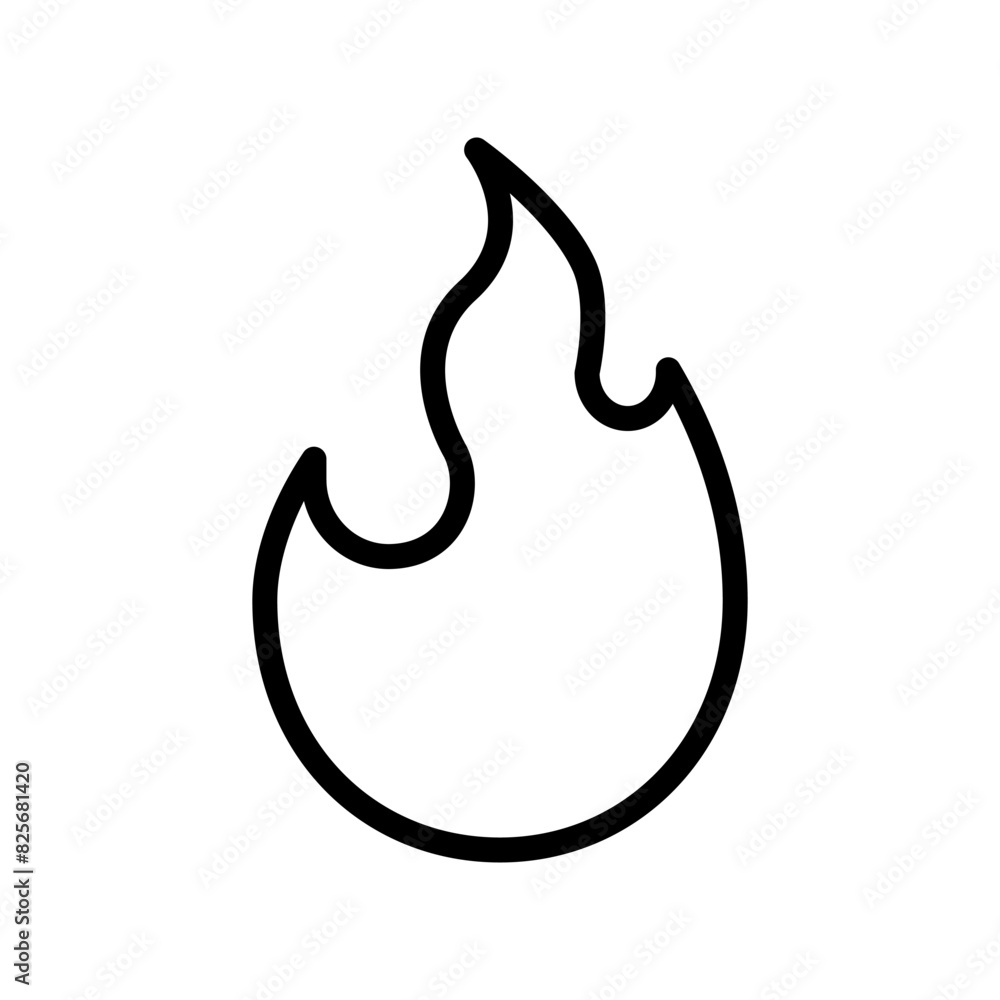 Fire icon template Fire icon template