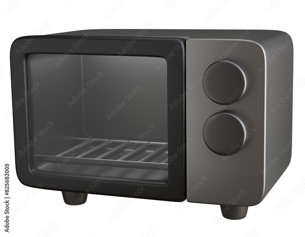 Fototapeta premium 3d render of Electric oven, kitchen tools.