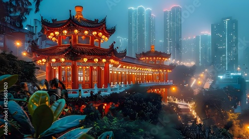 Wong Tai Sin Temple A Harmonious Blend of Chinese Architecture and Spiritual Serenity photo