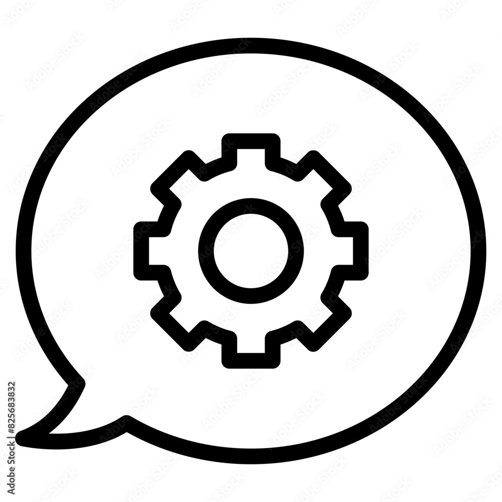 Technical support , chat with gear icon Technical support , chat with gear icon