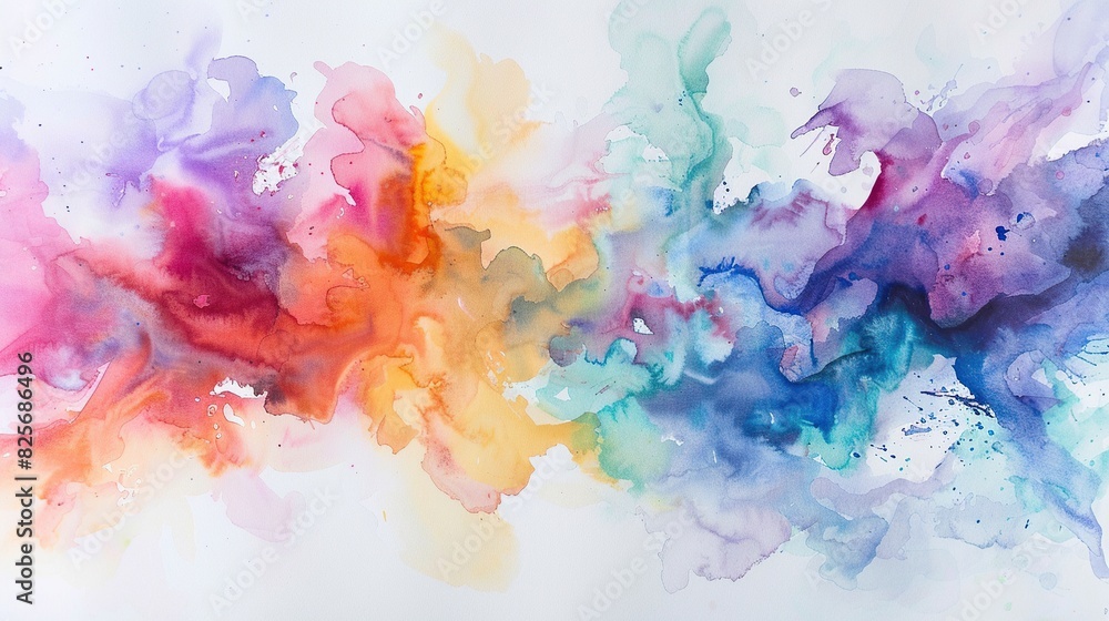 A watercolor painting that experiments with unconventional color combinations and abstract forms