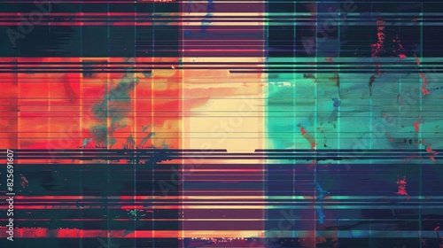 seamless retro vhs scanlines or tv signal static noise overlay pattern television screen or video game pixel glitch damage background texture vintage analog grunge dystopiacore backdrop photo