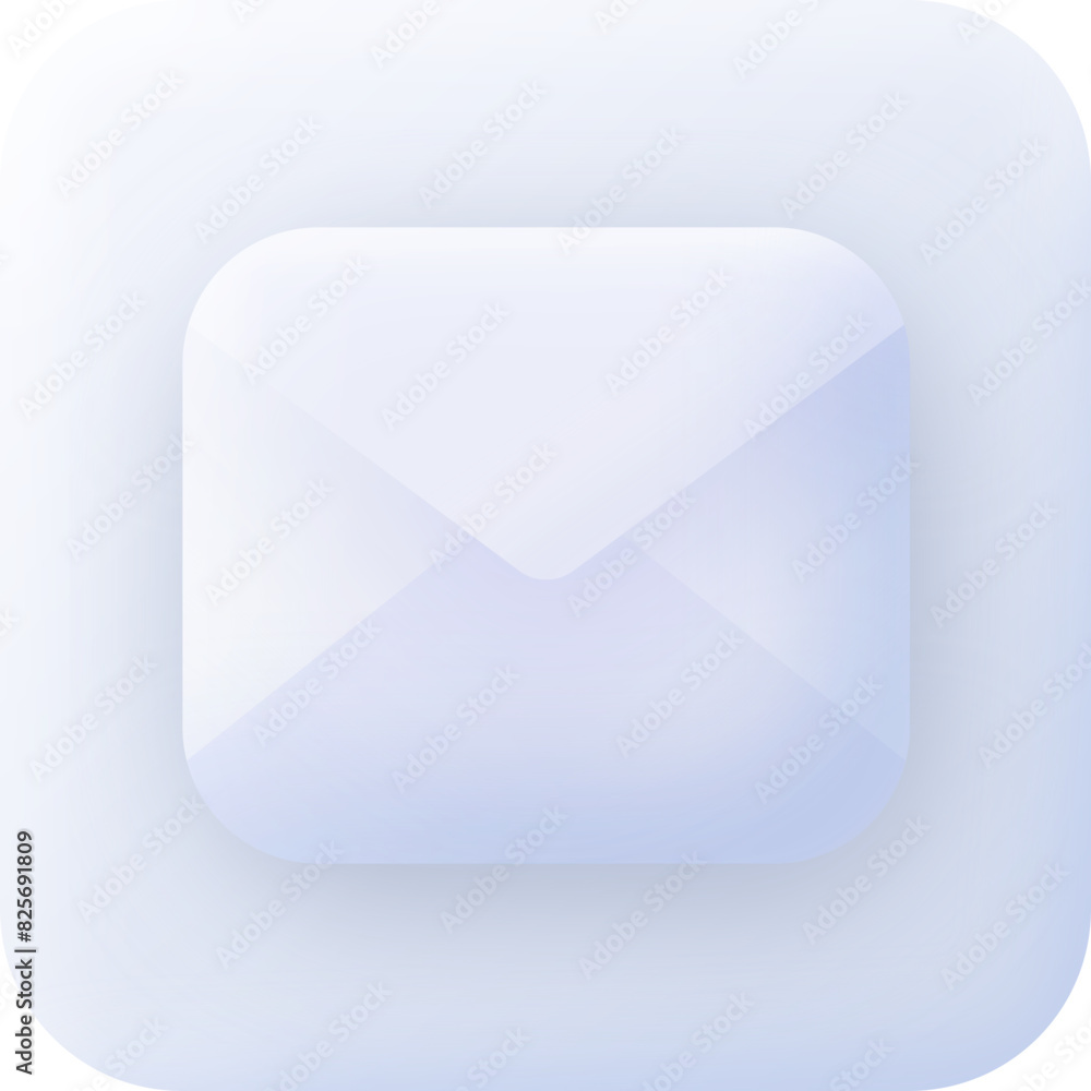 Mail Neumorphism Style 3D Icon Mail Neumorphism Style 3D Icon