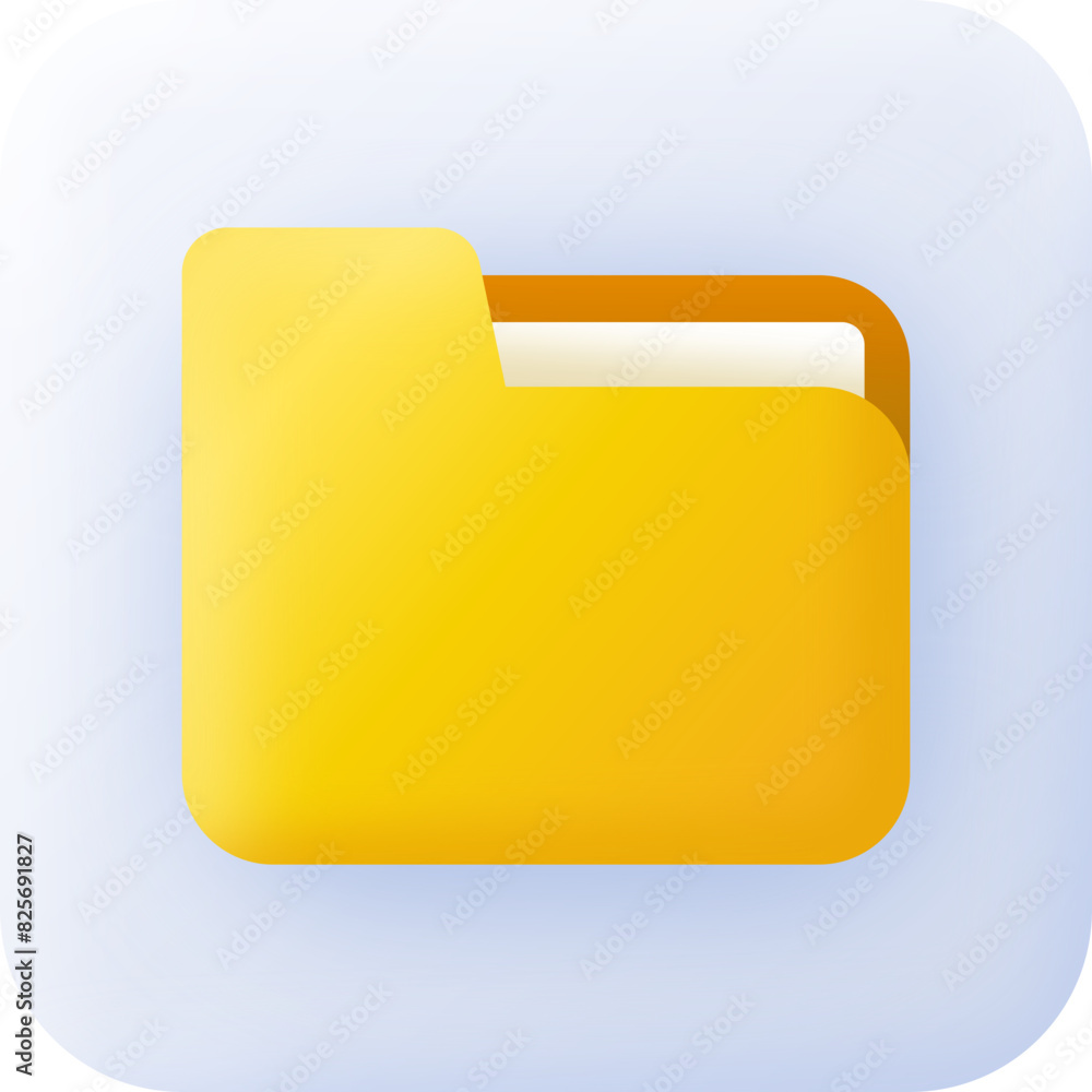 File Manager Neumorphism Style 3D Icon File Manager Neumorphism Style 3D Icon