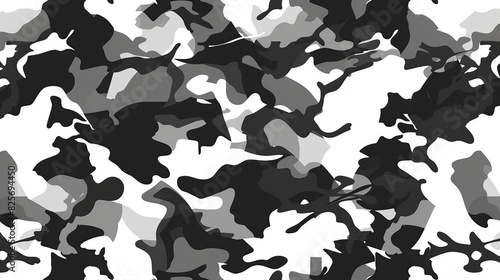 texture military camouflage repeats seamless army black white hunting photo