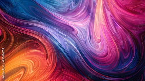 Multicolored swirls forming an abstract background with vibrant hues blending seamlessly