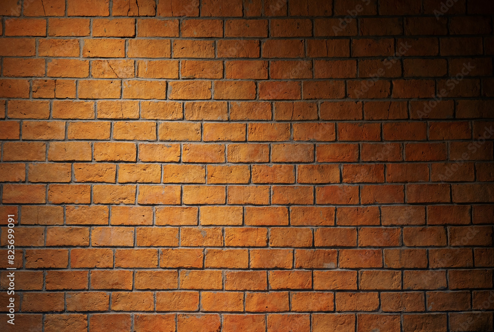 Obraz premium Brick wall, brown blocks are suitable for making a background.