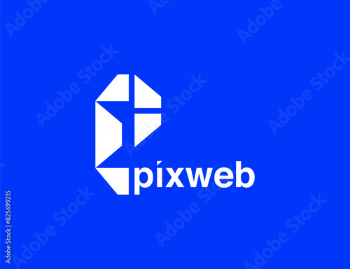 PW and MP Letter Mark Logo.