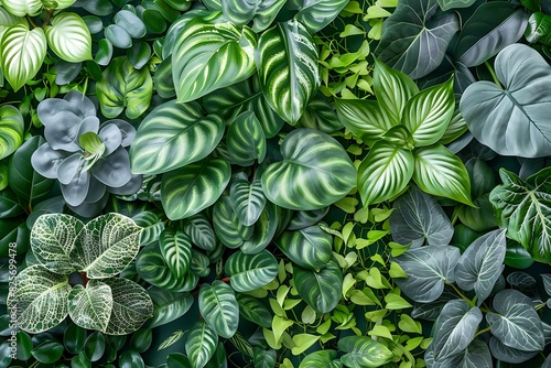 Vertical wall plant background.