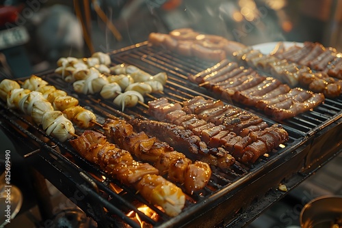 Savory Delights Sizzling in Bangkoks OpenAir Grills A Culinary Journey through Southeast Asias Vibrant Street Food Culture
