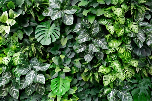 Vertical wall plant background.
