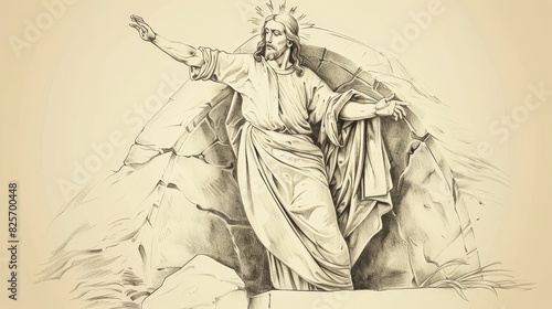 Triumph and New Life  Jesus s Resurrection  Biblical Illustration Highlighting His Victory