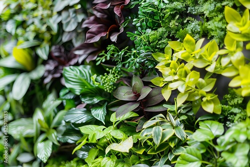 Vertical wall plant background.