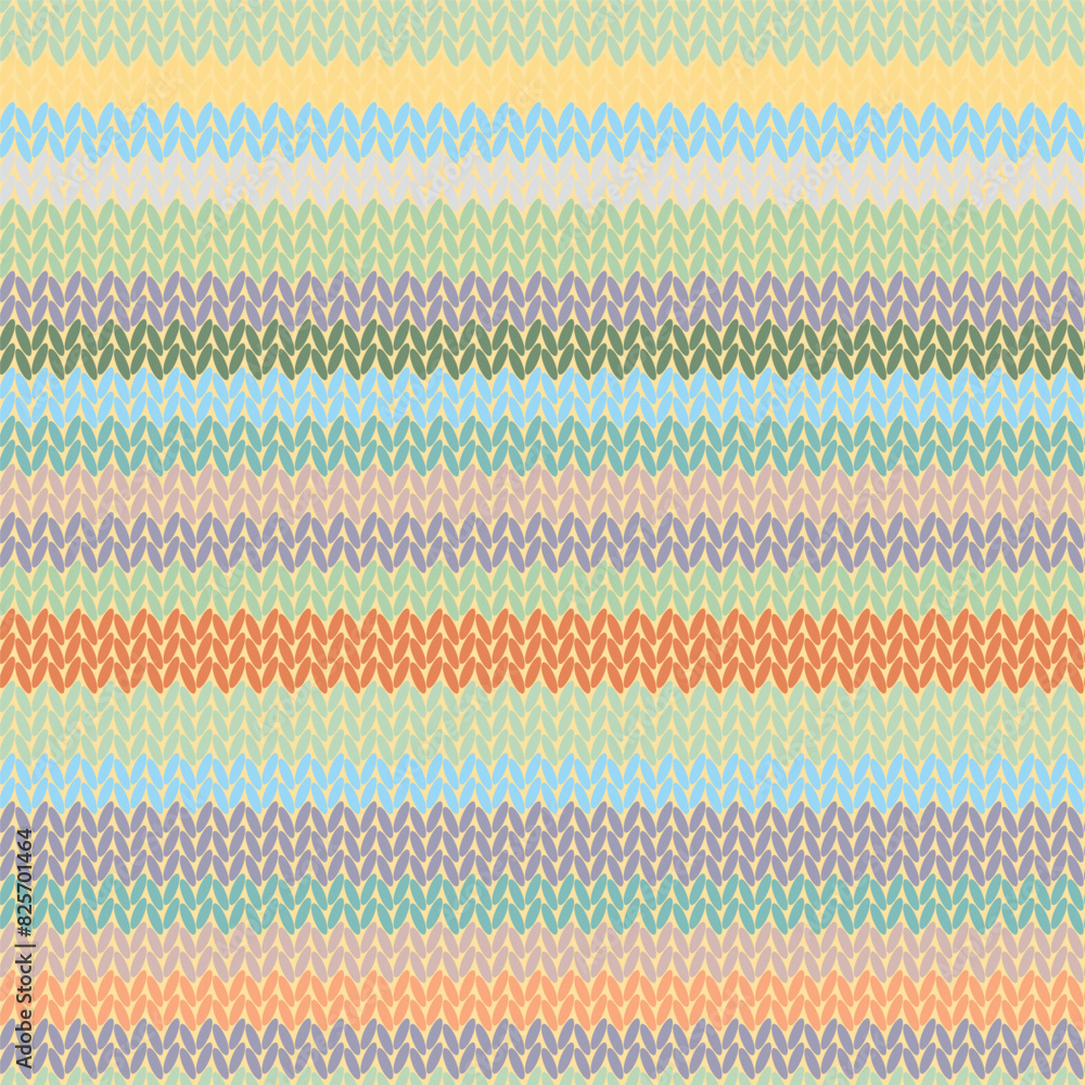Knitted stripes seamless pattern. Fabric imitation vector background. Flat style knit wallpaper. Cute design for gift wrap, paper, textile Knitted stripes seamless pattern. Fabric imitation vector background. Flat style knit wallpaper. Cute design for gift wrap, paper, textile