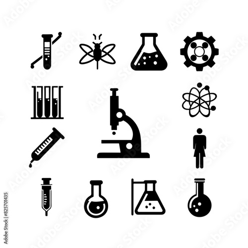 silhouette icon Lab vector SVG