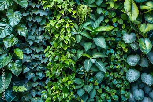 Vertical wall plant background.
