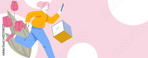 3.12 International Women's Day professional women flat character vector concept operation hand drawn illustration
