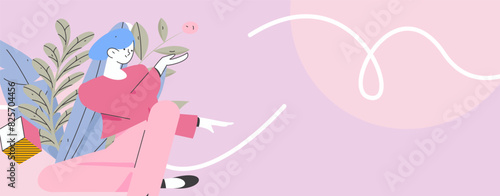3.12 International Women's Day professional women flat character vector concept operation hand drawn illustration
