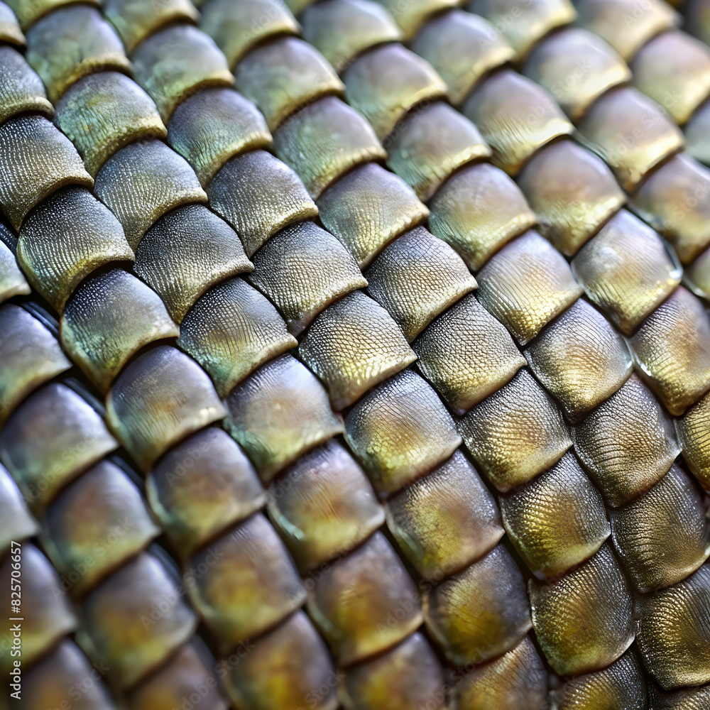 close up on pattern of scales close up on pattern of scales