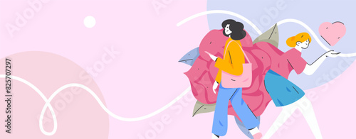 3.12 International Women's Day professional women flat character vector concept operation hand drawn illustration
