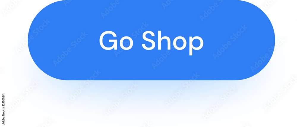 Go Shop Blue Rounded Button App Interface Go Shop Blue Rounded Button App Interface