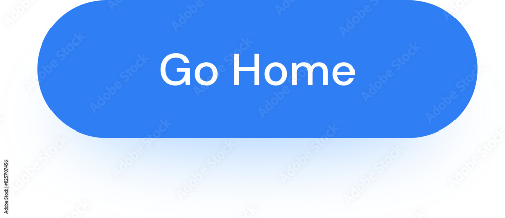 Go Home Blue Rounded Button App Interface