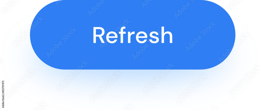 Refresh Blue Rounded Button App Interface