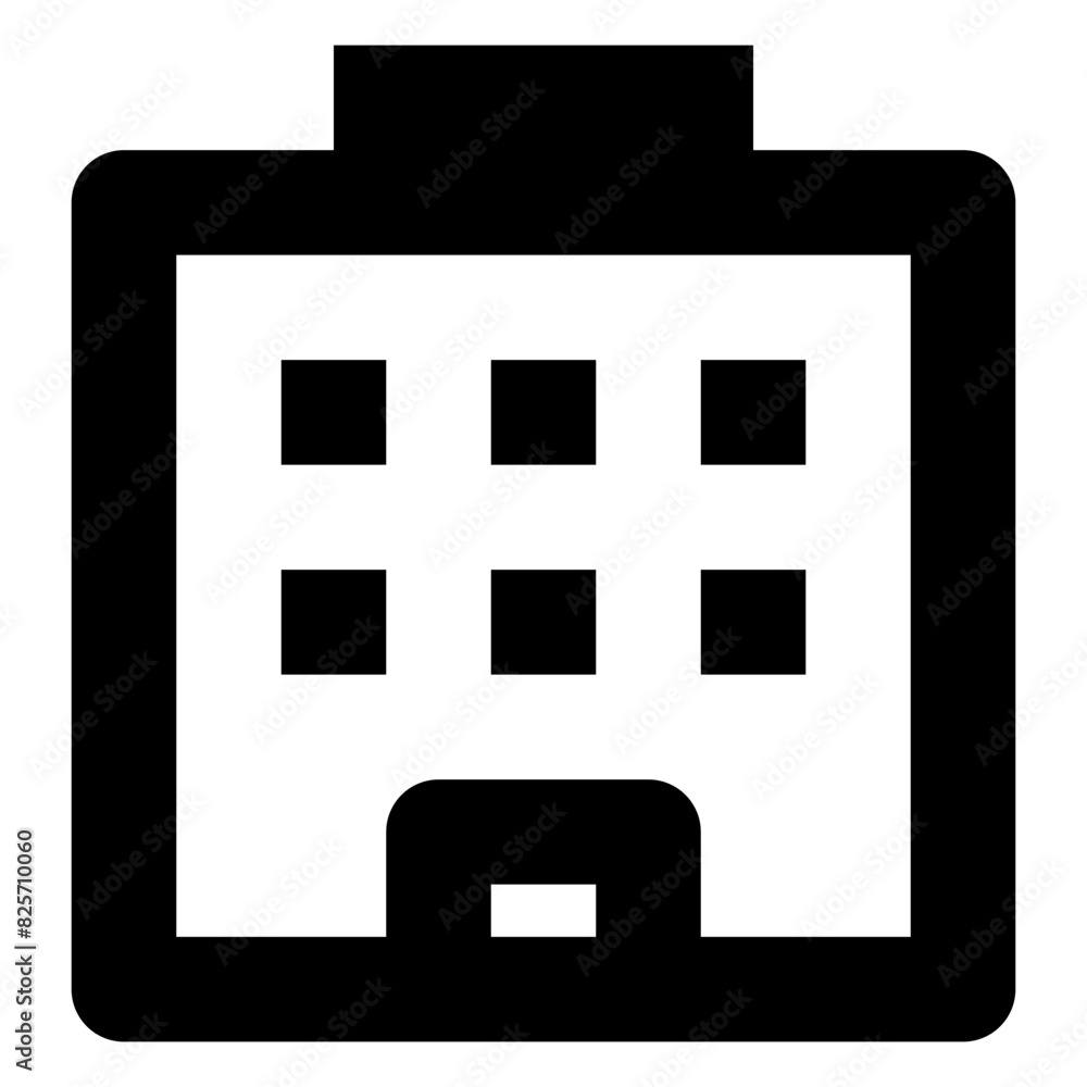 Office building line icon button for ui Office building line icon button for ui