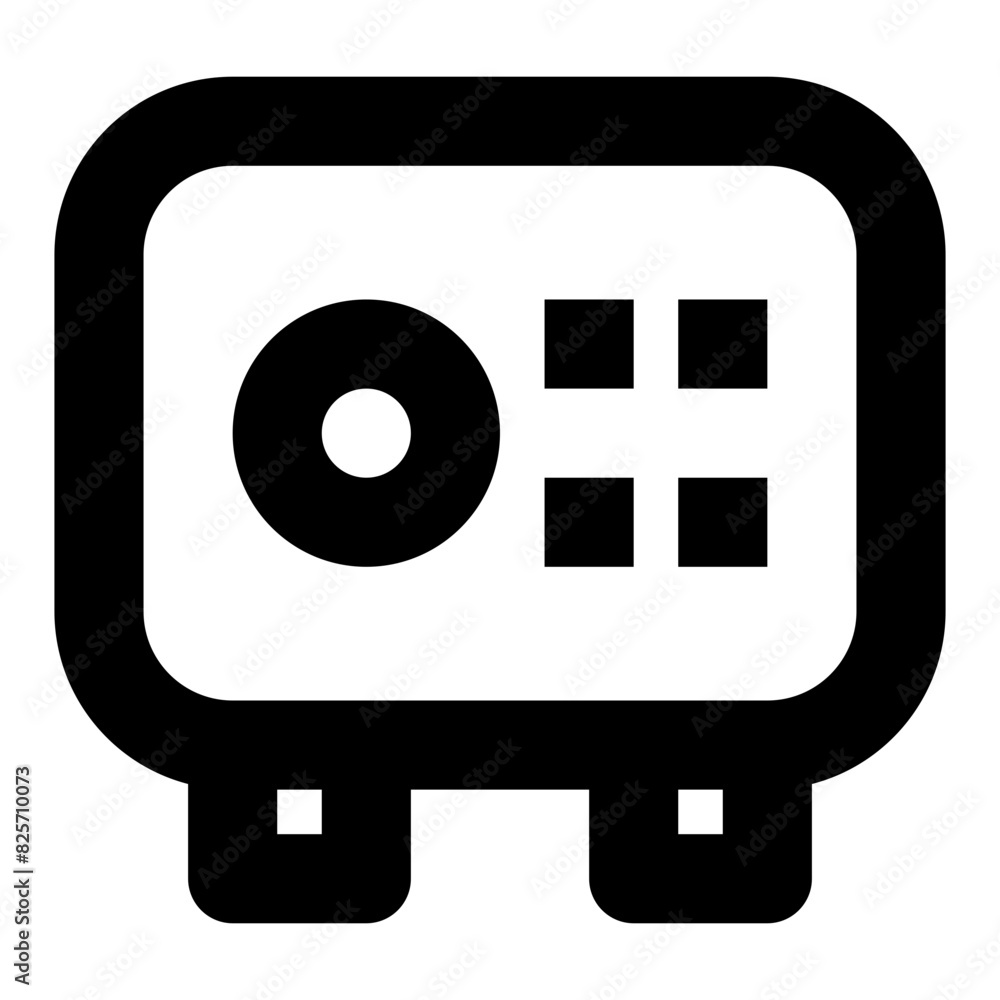 safe money line icon button for ui safe money line icon button for ui