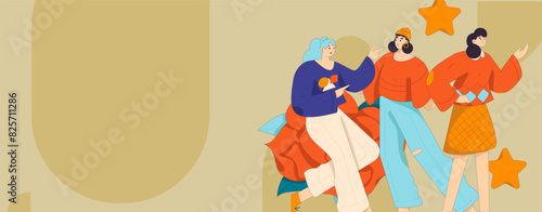 3.12 International Women's Day professional women flat character vector concept operation hand drawn illustration
