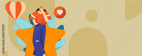 3.12 International Women's Day professional women flat character vector concept operation hand drawn illustration
