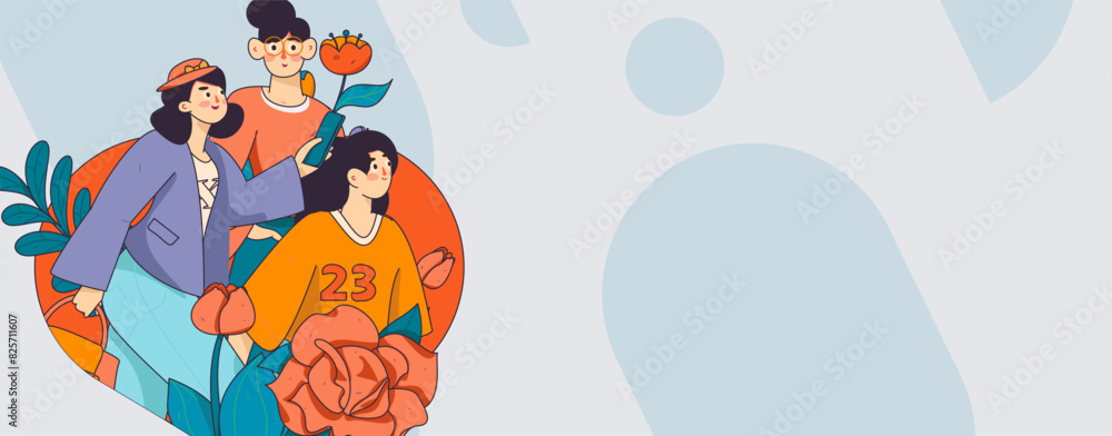3.12 International Women's Day professional women flat character vector concept operation hand drawn illustration
3.12 International Women's Day professional women flat character vector concept operation hand drawn illustration