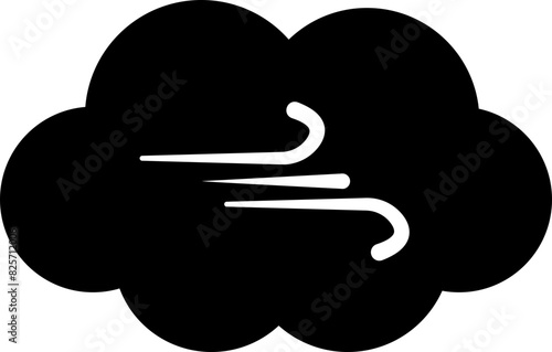 cloud wind weather isolation icon