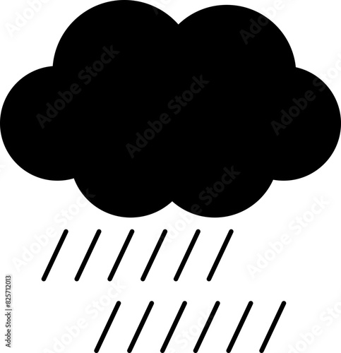 cloud rainy weather isolation icon