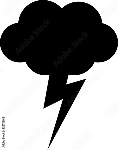 thuderblot stormy weather isolation icon