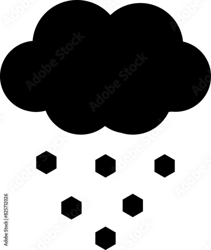 hail weather isolation icon