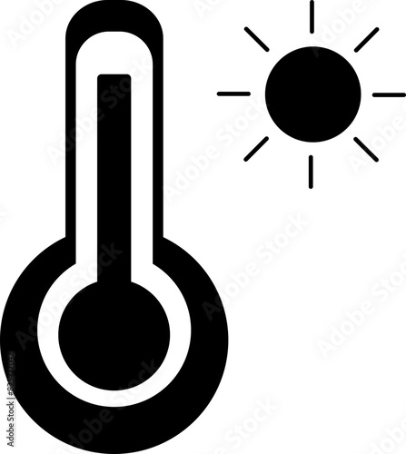 warm hot weather isolation icon weather isolation icon