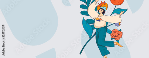 3.12 International Women's Day professional women flat character vector concept operation hand drawn illustration
