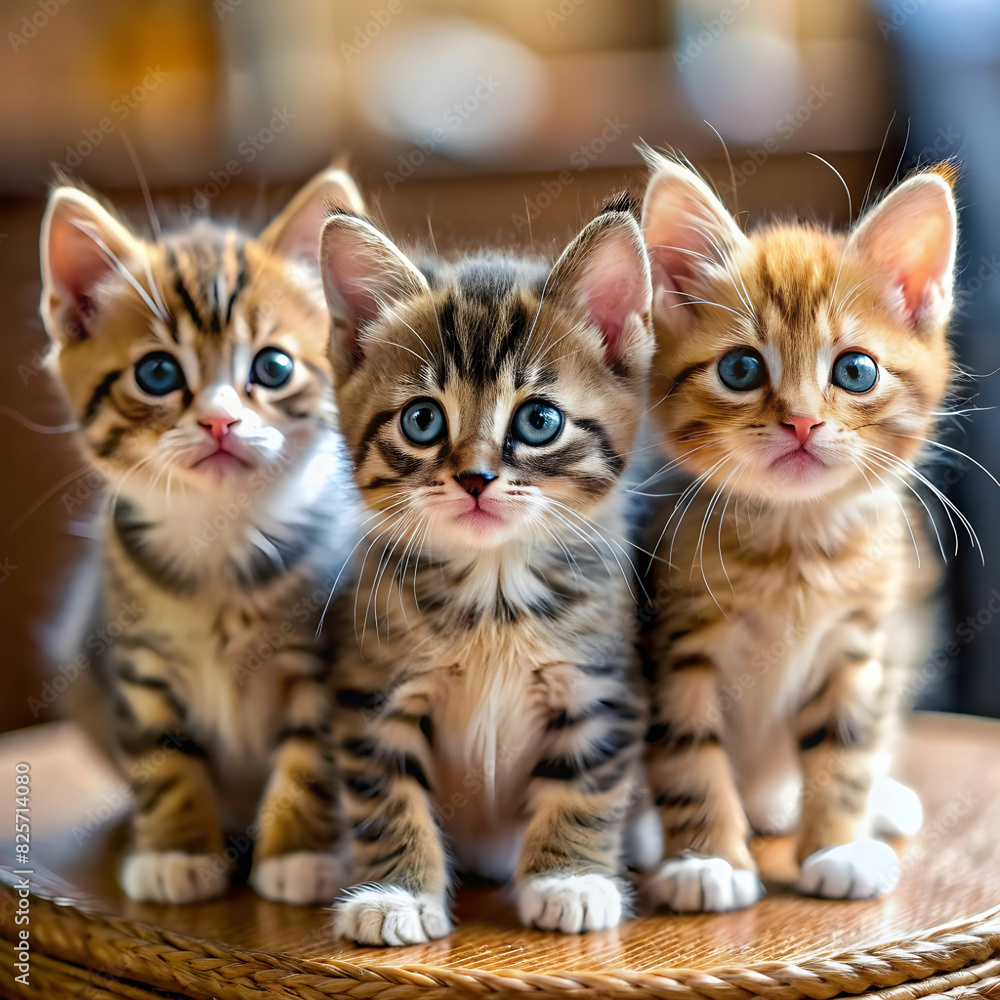 close up on adorable kittens indoors close up on adorable kittens indoors