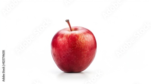 Fresh red apple isolated on white With clipping path : Generative AI