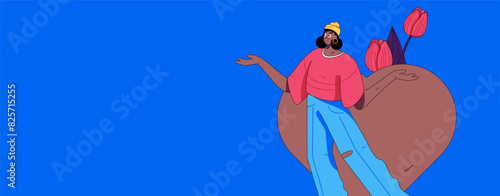 3.12 International Women's Day professional women flat character vector concept operation hand drawn illustration
