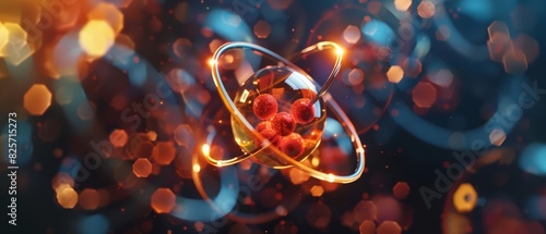 An atom is the basic unit of a chemical element, composed of protons, neutrons, and electrons photo