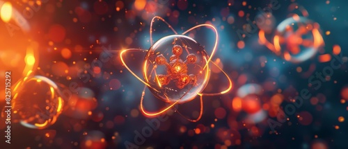 An atom is the basic unit of a chemical element, composed of protons, neutrons, and electrons photo