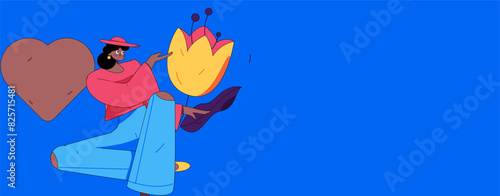 3.12 International Women's Day professional women flat character vector concept operation hand drawn illustration
